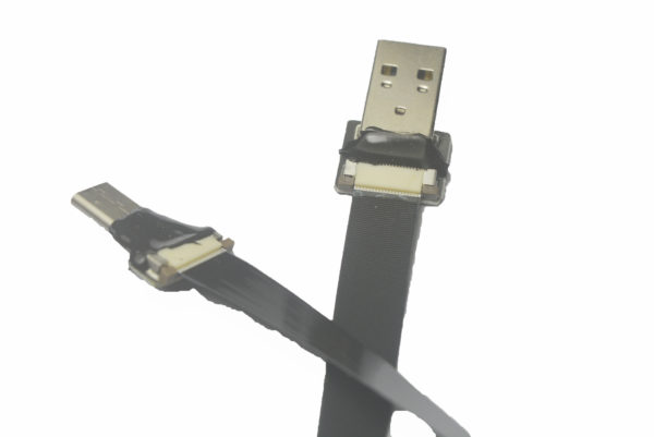 slim flat ribbon usb type c straight