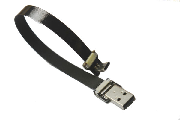 usbc ribbon type c 90 to standard USB A flat slim thin flexible low profile short