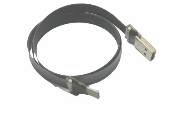 slim flat ribbon usb type c straight to stanadard USB A low profile short USB type C long
