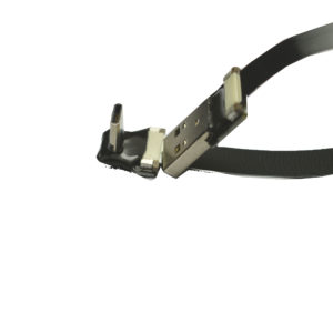 usbc ribbon type c 90 to standard USB A flat slim thin flexible low profile short ribbon usbc