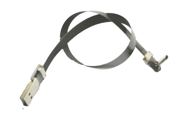 usbc ribbon type c 90 to standard USB A flat slim thin flexible low profile short ribbon usbc 90