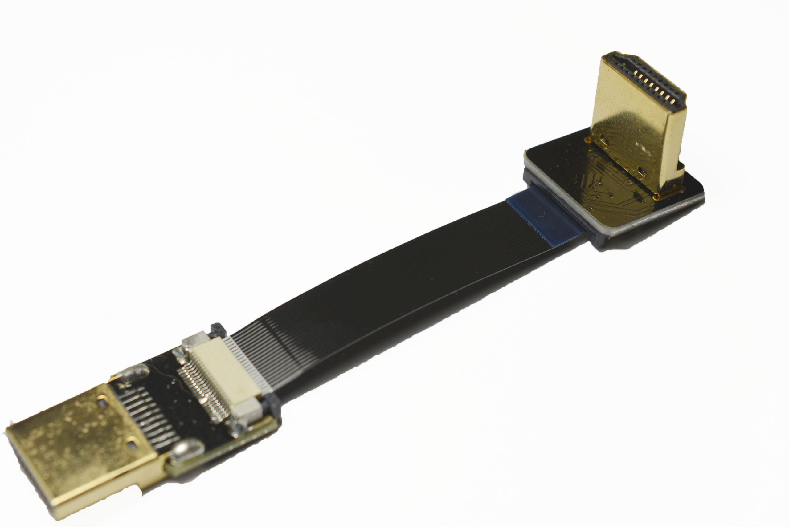 Flat Slim Soft FPV HDMI Cable Standard HDMI male straight plug to 