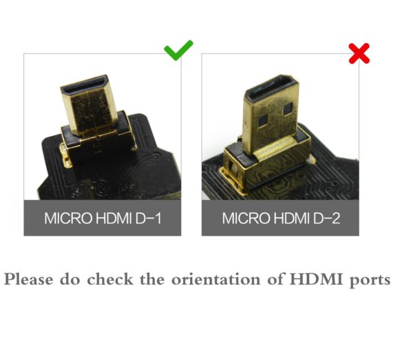 Micro HDMI 90 degree angled Micro HDMI D-1