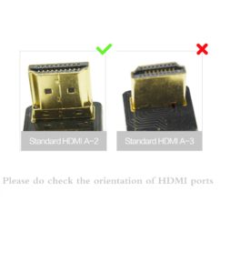 Standard HDMI angled 90 degree to standard HDMI 