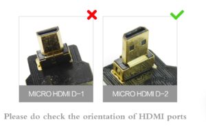 Micro HDMI 90 degree Micro HDMI D-2 for a6300