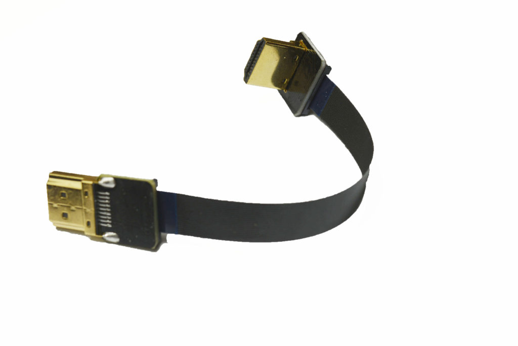 Flat Slim Soft FPV HDMI Cable Standard HDMI male straight plug to ...