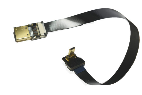 Micro HDMI D1 flat slim thin micro HDMI 90 to standard HDMI A1 thin