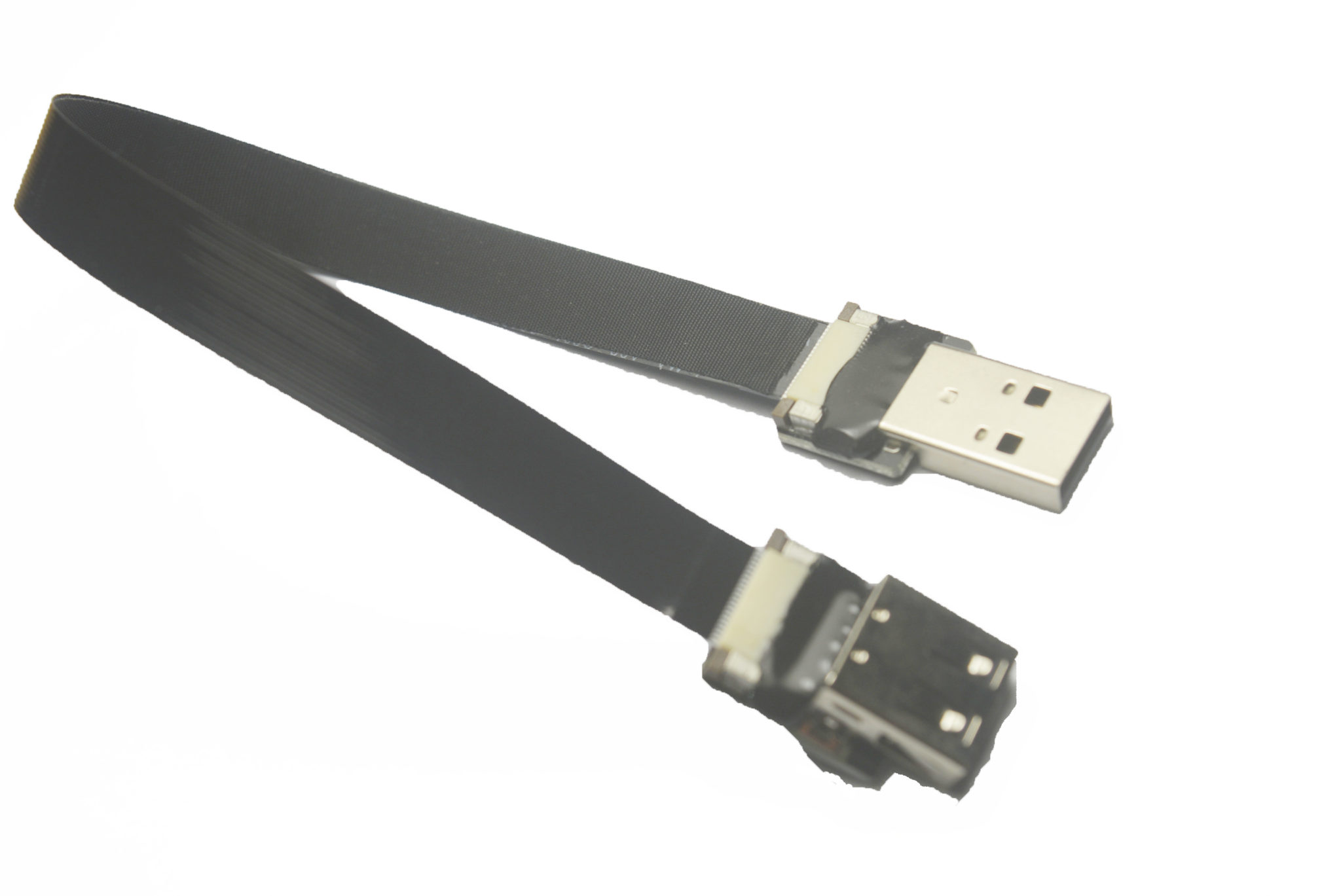 Flat Slim Thin Ribbon FPC USB Cable Standard USB A Male Straight to ...