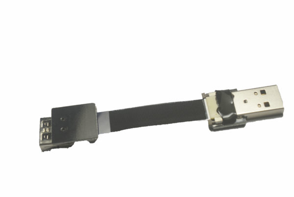 standard USB A to USB A female slim ribbon USB A