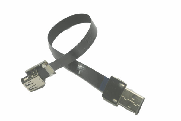 standard USB A to USB A female slim soft thin permanent