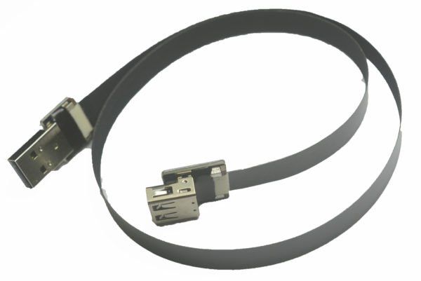 standard USB A to USB A female slim soft thin charing cable