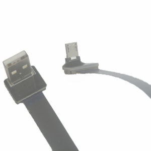 micro usb 90 degree angled to standard USB A 90 degree angled flat slim