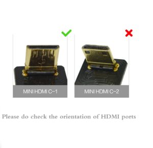 Mini HDMI 90 degree angled  Mini HDMI C-1