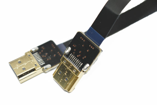 Straight standard hdmi to staight standard hdmi fpv hdmi ribbon cable