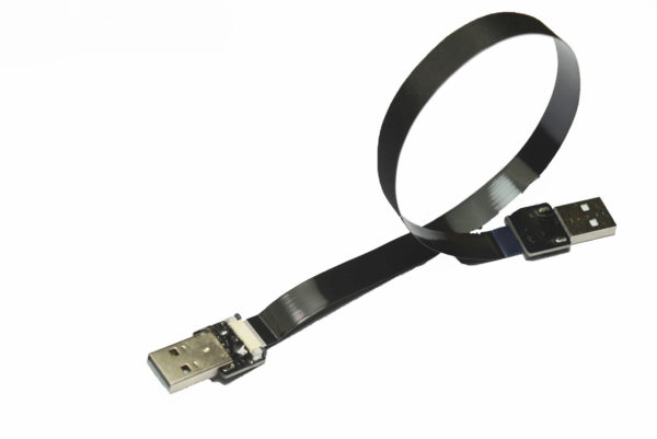 standard USB A to standard USB A soft flexible charging cable light