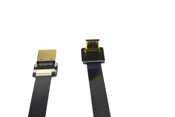 C1 to A1 flat slim thin mini HDMI C1 to Standard HDMI A1 flat slim flexible FFC mini HDMI angled lightweight