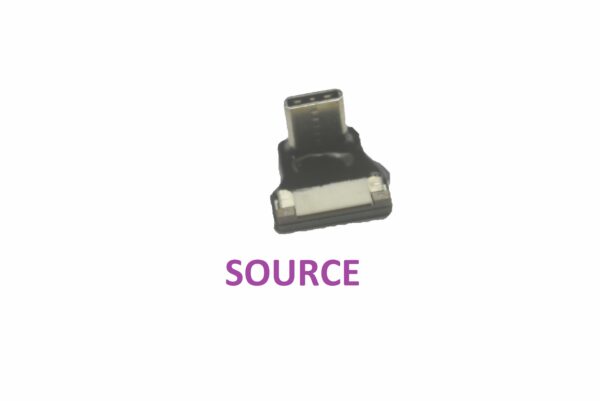 TYPE C 90 degree angled male source end host end